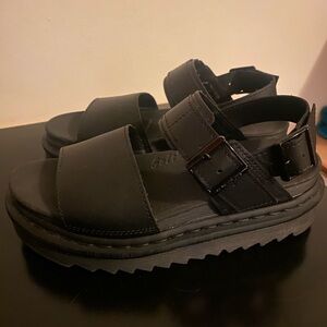 SOLD Dr. Martens Women's Voss Black Leather Strap Sandals Size 6
